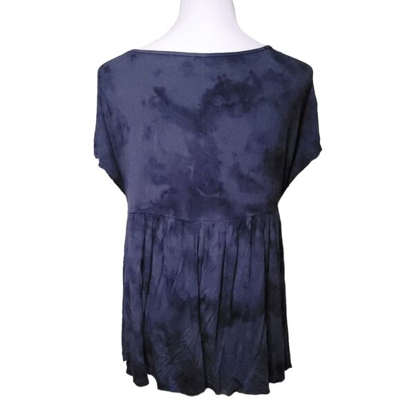American Eagle Blue Grey Tie Dye Soft & Sexy Sleeveless babydoll Top Womens  XS - Picture 4 of 9